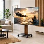 מעמד רצפתי נייד לטלוויזיה LUMI FS63-46DW למסכים 32–85 אינץ'