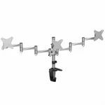 זרוע שולחנית ל 3 מסכי מחשב למסכים עד 22 אינץ' דגם Audio Line LDT02C-036