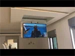 זרוע תקרה חשמלית סמויה עם מהלך ירידה נוסף למסך 55 2