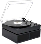 פטיפון Bluetooth עם רמקולים מדפיים – Pure Acoustics TT-45 (שחור) 4