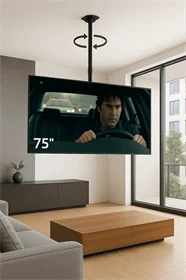 זרוע תקרתית מעולה למסכים עד 75 אינץ' עם צידוד מלא של 360 מעלות